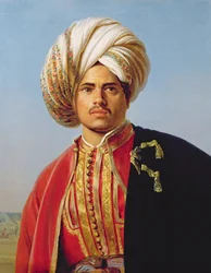 Osmanischer Krieger mit Turban