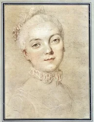Porträt von Jeanne Becu, Gräfin (oder Madame) von Barry (1743-1793) - Zeichnung von François Drouais