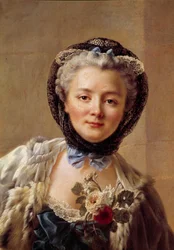 Porträt von Madame Drouais, geborene Anne Francoise Dore, Ehefrau des Malers