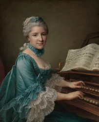 Porträt einer Frau, angeblich Madame Charles Simon Favart..., 1757