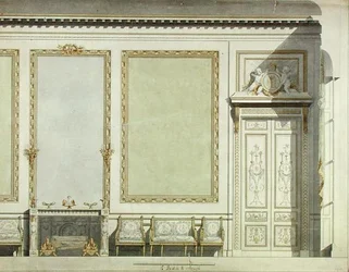 Entwurf für das Haus der Herzogin von Mazarin, ca. 1777