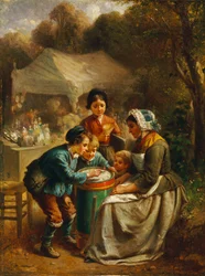 Der Spielzeugverkäufer, 1860