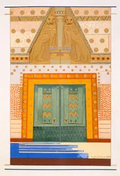 Das Tor von Troja, eine Illustration aus „L