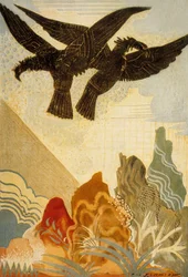 Die Odyssee von Homer: die Adler des Vorzeichens, gestochen von Theo Schmied, 1930-33