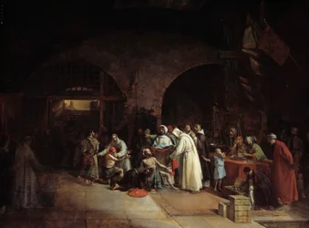 Französische Kolonisation Algeriens: „Befreiung von Gefangenen in den Gefängnissen von Algier“ (Francois Marius Granet)
