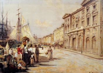 Ansicht des Quai Saint Jean in Marseille