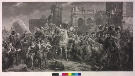 Heinrich IV. von Frankreich in Paris am 22. März 1594
