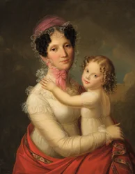 Eleonora Mayer, Freifrau zu Gravenegg mit Tochter Isabella