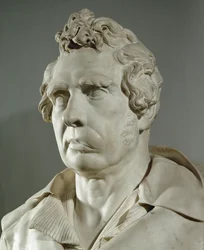 Porträt des Malers Louis David (Marmor)