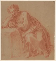 Studie eines ruhenden Mannes