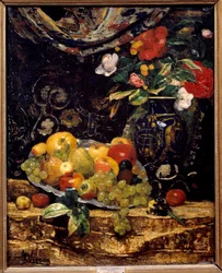 Blumen und Früchte