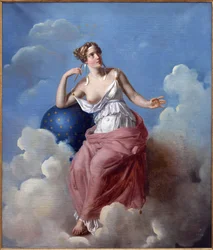 Astronomie. Gemälde von Francois Vincent Latil (1796-1890)