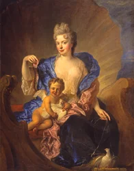 Gräfin von Cosel und ihr Sohn als Venus und Amor, um 1712-1715