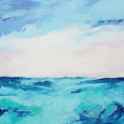 Ruhige Blaue Ozeanwellen