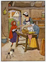 Rotkäppchen (Farblithografie)