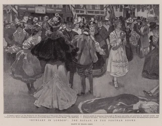 Ungarn in London, der Basar in den Portman Rooms