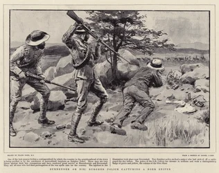 Ergeben oder sterben! Bürgerpolizei fängt einen Buren-Scharfschützen