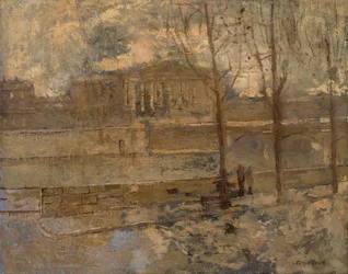 Chambre des Deputes im Nebel