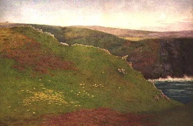 Blick auf die Küste von Cornwall