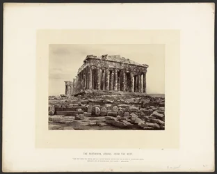 Das Parthenon, Athen, von Westen