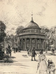 Eingang zum Parc Monceau, 1915