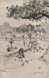 Die Tuileriengärten, 1915