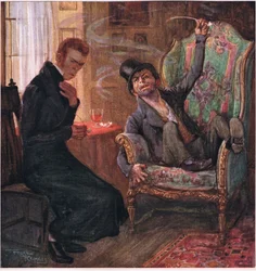 "Ist es gut, Messing, ist es schön, ist es duftend, fühlst du dich wie der Großtürke?" sagte Quilp, ca. 1920