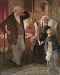 Mr. Dick beantwortet eine Frage