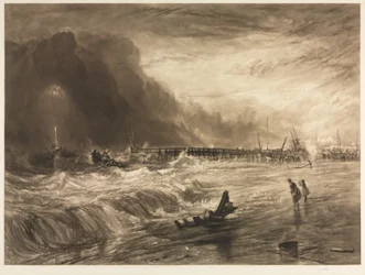 Schiff in Not vor Yarmouth