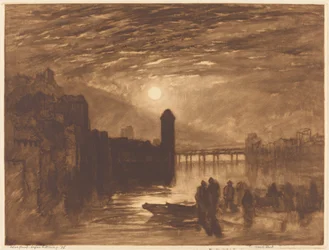 Mondlicht auf einem Fluss