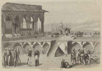 Das Innere des Forts von Agra