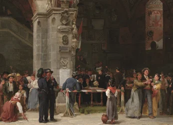 Zeichnung für den Militärdienst - modernes Italien