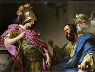 Alkibiades wird von Sokrates unterrichtet, 1776
