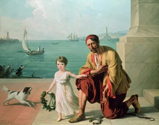 Eine Allegorie, die die Befreiung französischer und italienischer Gefangener darstellt, 1806