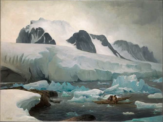 Eskimo-Kajaks, der Kuss, 1842