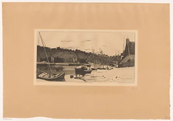 Ansicht des Hafens von Rance (Bords de la Rance)