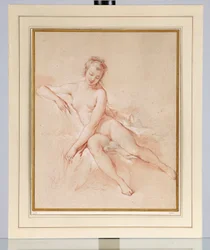 Sitzender weiblicher Akt