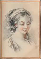 Kopf eines Mädchens, um 1746