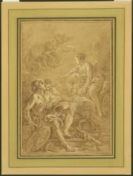 Venus befiehlt Vulkan, Waffen für Aeneas zu schmieden