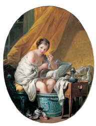 Junge Frau beim Fußbad, 1766