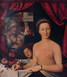 Dame im Bad, ca. 1571