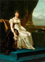 Porträt von Caroline Bonaparte, Königin von Neapel und der beiden Sizilien, von François Gérard oder seiner Werkstatt