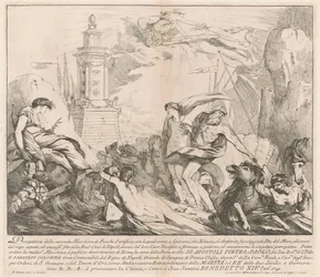 Die zweite Maschine für die Chinea von 1741: Neptun und Amphitrite
