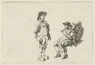 Bauer und pfeiferauchender Mann
