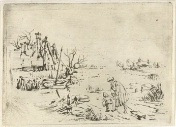 Winterlandschaft mit Bauernhöfen