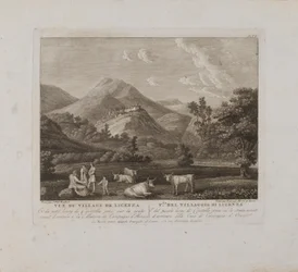 Ansicht des Dorfes Licenzo (Nr. VI)