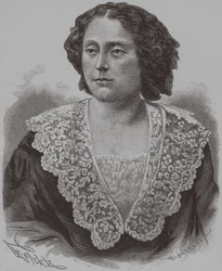 Porträt von Prinzessin Nino Alexandrowna Gribojedowa, geb. Tschawtschawadse, 1886
