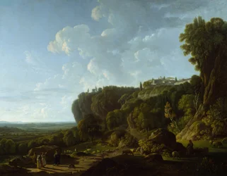 Die römische Campagna (Ansicht von Tivoli)