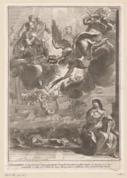 Vision der heiligen Theresa mit dem Ertrinkungstod von Ignatius von Azevedo