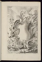 Kartusche mit Drache, Livre de Cartouches à divers usages (Buch der Kartuschen für verschiedene Verwendungen)